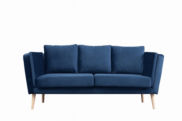 nierozkładana kanapa granatowa