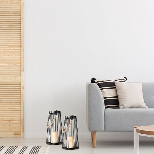 LAMPION CZARNY KLLT2015 BLACK 35 CM